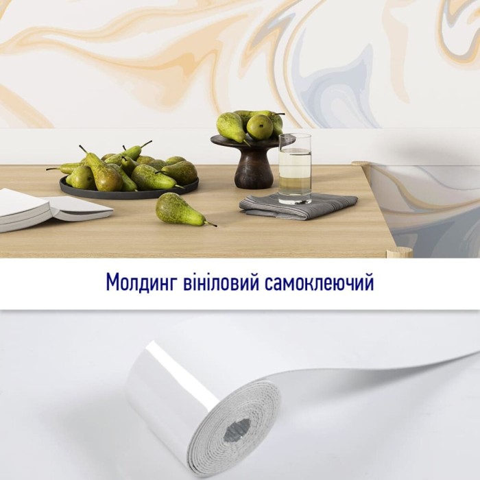 Молдинг вініловий самоклеючий 5000х100х2мм Глянсовий (D) SW-00001792