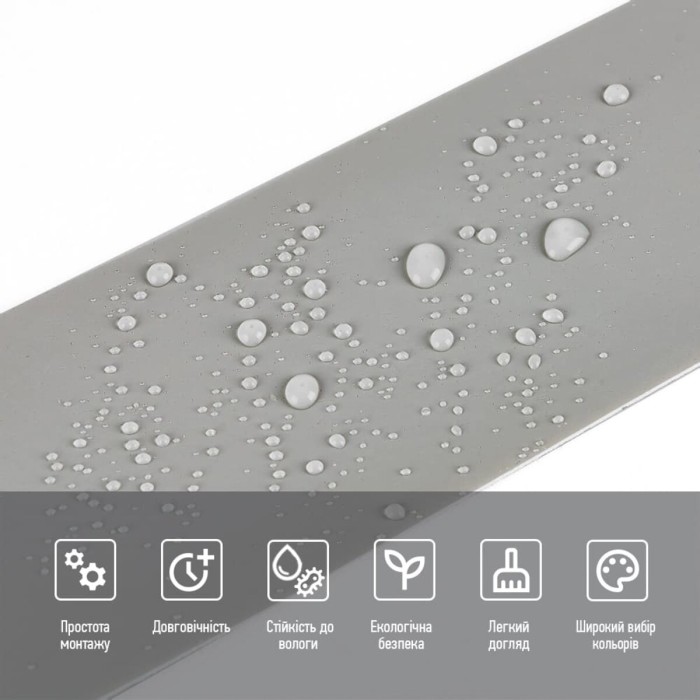 Молдинг вініловий самоклеючий 5000х100х2мм Глянсовий (D) SW-00001795