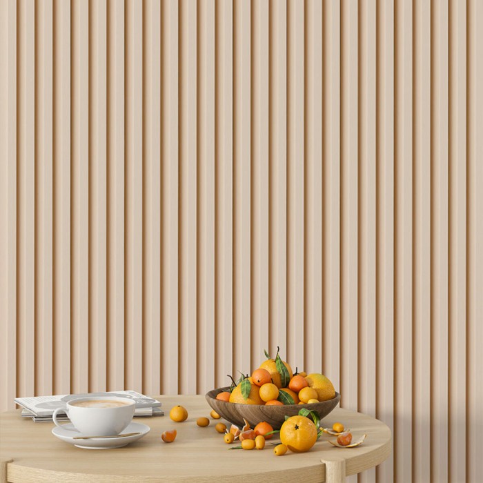 Рейка декоративна WPC стінова 3000х160х23мм Молочний SW-00001858