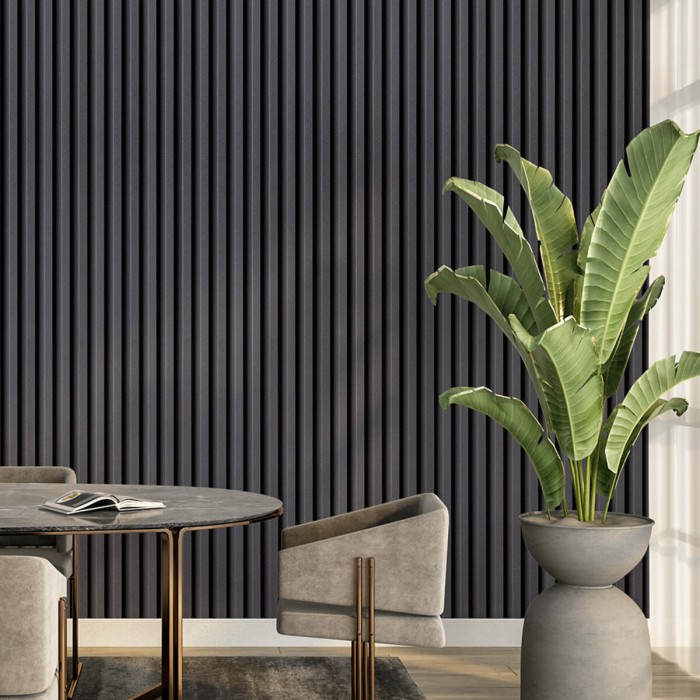 Рейка декоративна WPC стінова 3000х160х23мм Чорна SW-00001861