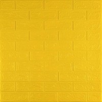 3D панель самоклеюча 700х770х3мм цегла Жовта (010-3) SW-00001894