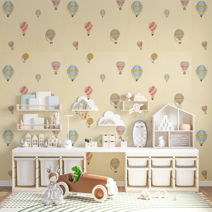 Панель стінова 3D 700х700х4мм Повітряні кулі фактурна текстура SW-00001972