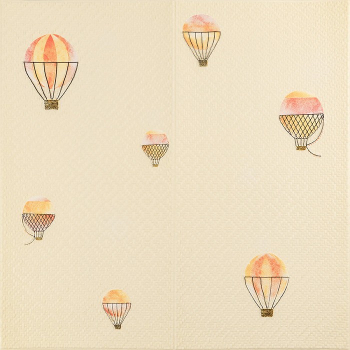 Панель стінова 3D 700х700х4мм Повітряні кулі рогожка SW-00001973