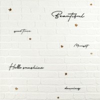 Панель стінова 3D 700х700х4мм Напис із золотом SW-00001979