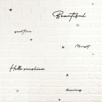 Панель стінова 3D 700х700х4мм Напис із сріблом SW-00001980