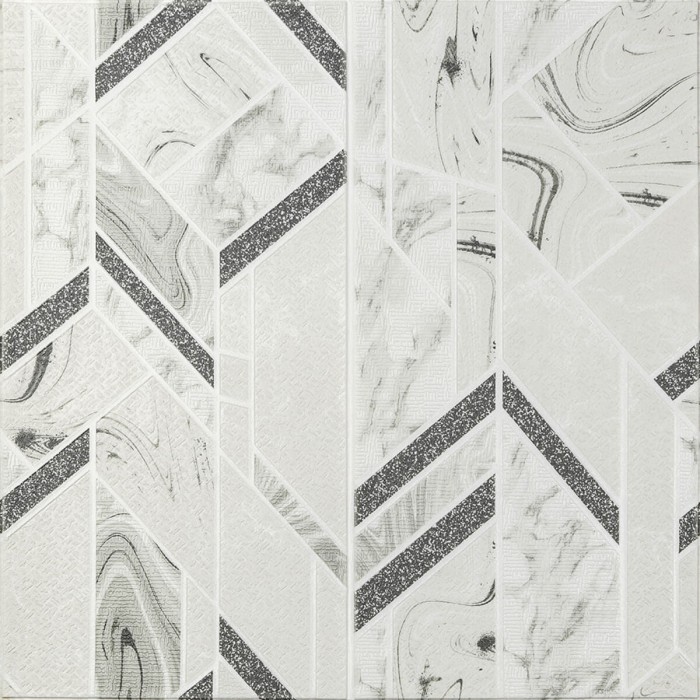 Панель стінова 3D 680х680х4мм Абстракція сіра SW-00001990