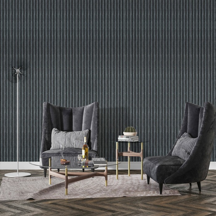 Рейка декоративна PS 2900х120х12мм Темний графіт SW-00002128