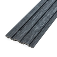 Рейка декоративна PS 2900х120х12мм Темний графіт SW-00002128