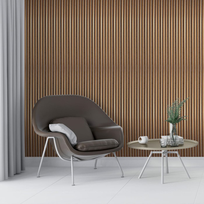 Рейка декоративна PS 2900х120х12мм Під коричневу шкіру з бронзою SW-00002135