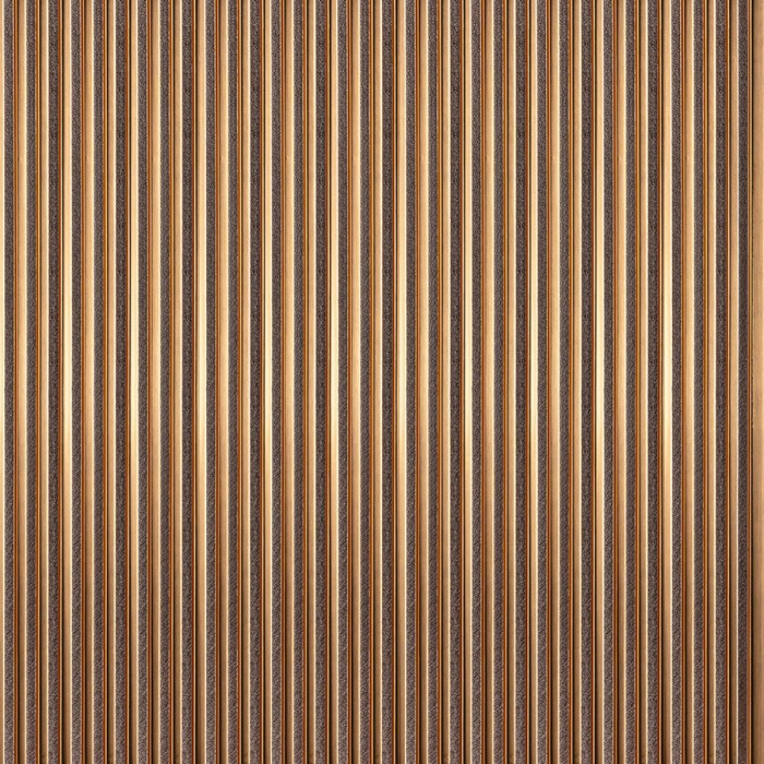 Рейка декоративна PS 2900х120х12мм Під коричневу шкіру з бронзою SW-00002135