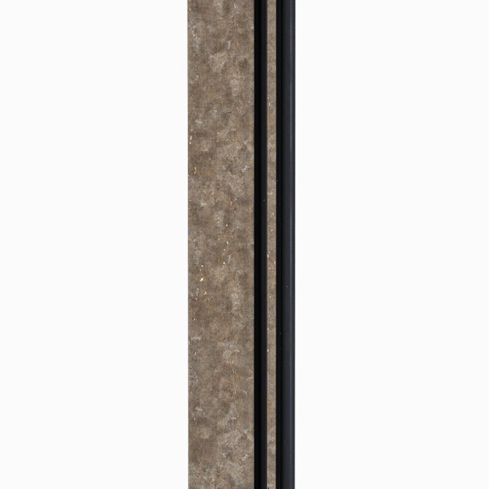 Рейка декоративна PS 2900х120х12мм Сіро-коричневий із золотими вкрапленнями SW-00002138