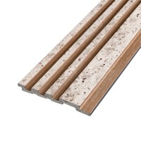 Рейка декоративна PS 2900х120х11мм Світлий мармур із золотими вкрапленнями 2900х120х11мм SW-00002141-