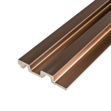 Рейка декоративная PS 2900х120х20мм Под коричневую кожу с бронзой SW-00002147-
