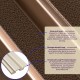 Рейка декоративная PS 2900х120х20мм Под коричневую кожу с бронзой SW-00002147-
