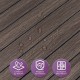 Покриття вінілове самоклеюче 3D рейки 600х600х2,8мм Димчастий каштан SW-00002195