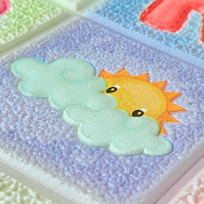 Набір панелей стінових 3D 700х1400х4мм Абетка (2шт) SW-00002352