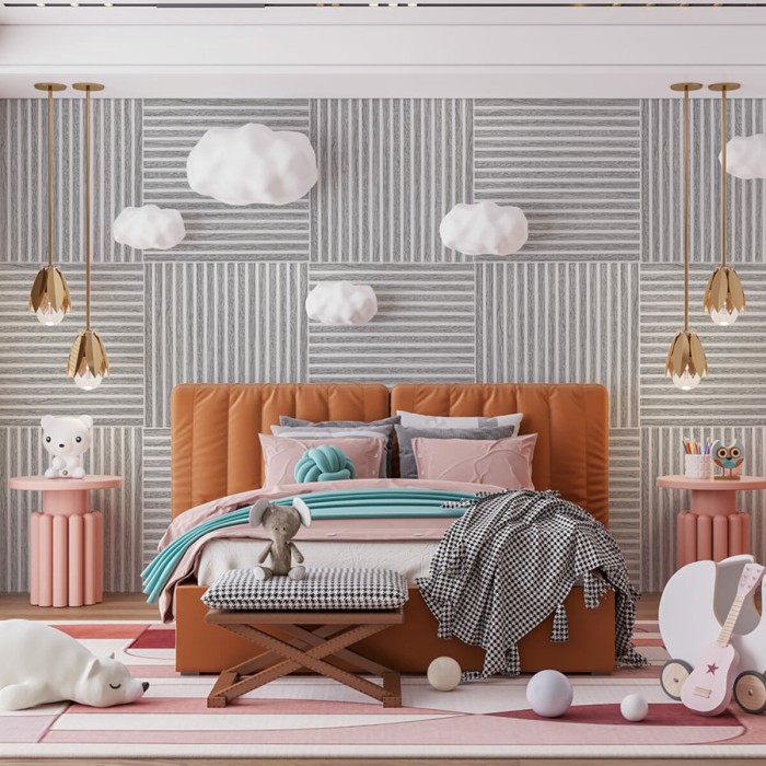 Панель-рейка 680х670х5мм Біло-срібний SW-00002531