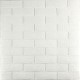 3D панель самоклеюча 700х770х3мм цегла Біла (001-3) SW-00000174