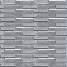 3D панель самоклеюча кладка 770х700х5мм Срібло (034) SW-00000217