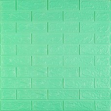 3D панель самоклеюча 700х770х3мм цегла М'ята (012-3) SW-00000233
