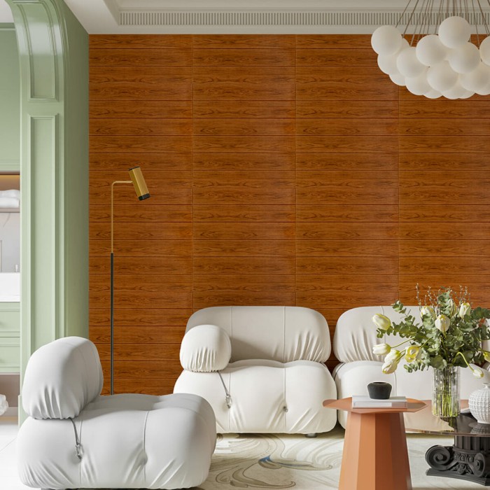 Самоклеюча декоративна 3D панель 700х700х5мм Вільха дерево (089) SW-00000279