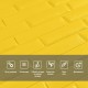 3D панель самоклеюча кладка 700х770х7мм Жовта (037) SW-00000302