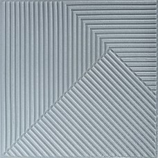 Самоклеюча декоративна 3D панель 500х500х5мм Бамбук Сірий SW-00002878