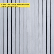 УЦІНКА. Покриття вінілове самоклеюче 3D рейки 600х600х2,8мм Білий графіт SW-00002963