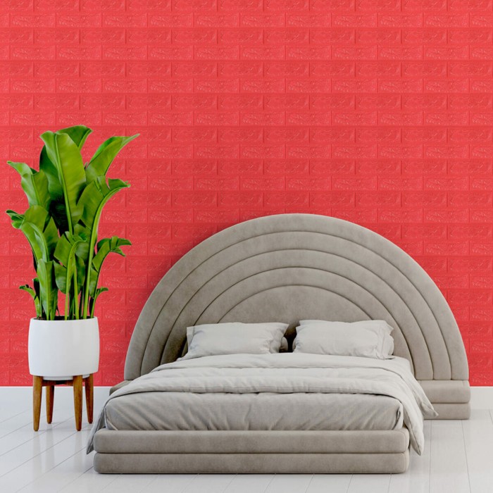 3D панель самоклеюча 700х770х7мм цегла Червона (008-7) SW-00000054