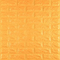 3D панель самоклеюча 700х770х7мм цегла Золотий (011-7) SW-00000052