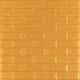 3D панель самоклеюча 700х770х5мм цегла Золото (011-5) SW-00000147