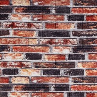 Декоративна 3D панель 700х770х5мм Сіро-синя Катеринославська цегла (048) SW-00000027