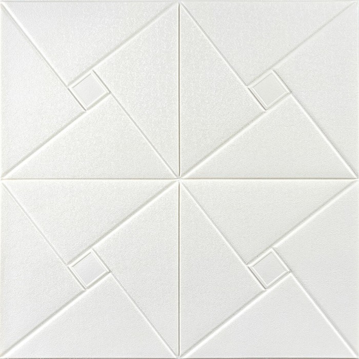 Самоклеюча декоративна настінно-стельова 3D панель 680х670х5.5мм Орігамі (173) SW-00000182