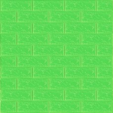 3D панель самоклеюча 700х770х3мм цегла Зелена (013-3) SW-00000639