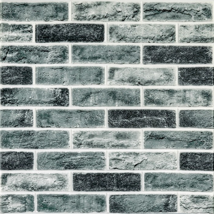 Самоклеюча 3D панель 700x700x5мм Клінкер синій (413) SW-00000768