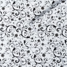 Самоклеюча плівка 0,45х10м х 0,07мм Білі вензелі (10175) SW-00000828