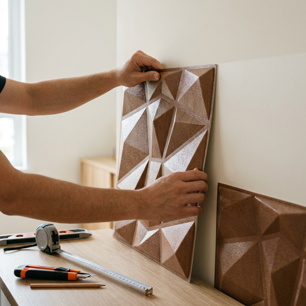 R179-2-20 Панель стінова у рулоні 3D 700х19600х2мм Коричневий SW-00002280: легке та швидке оновлення інтер'єру