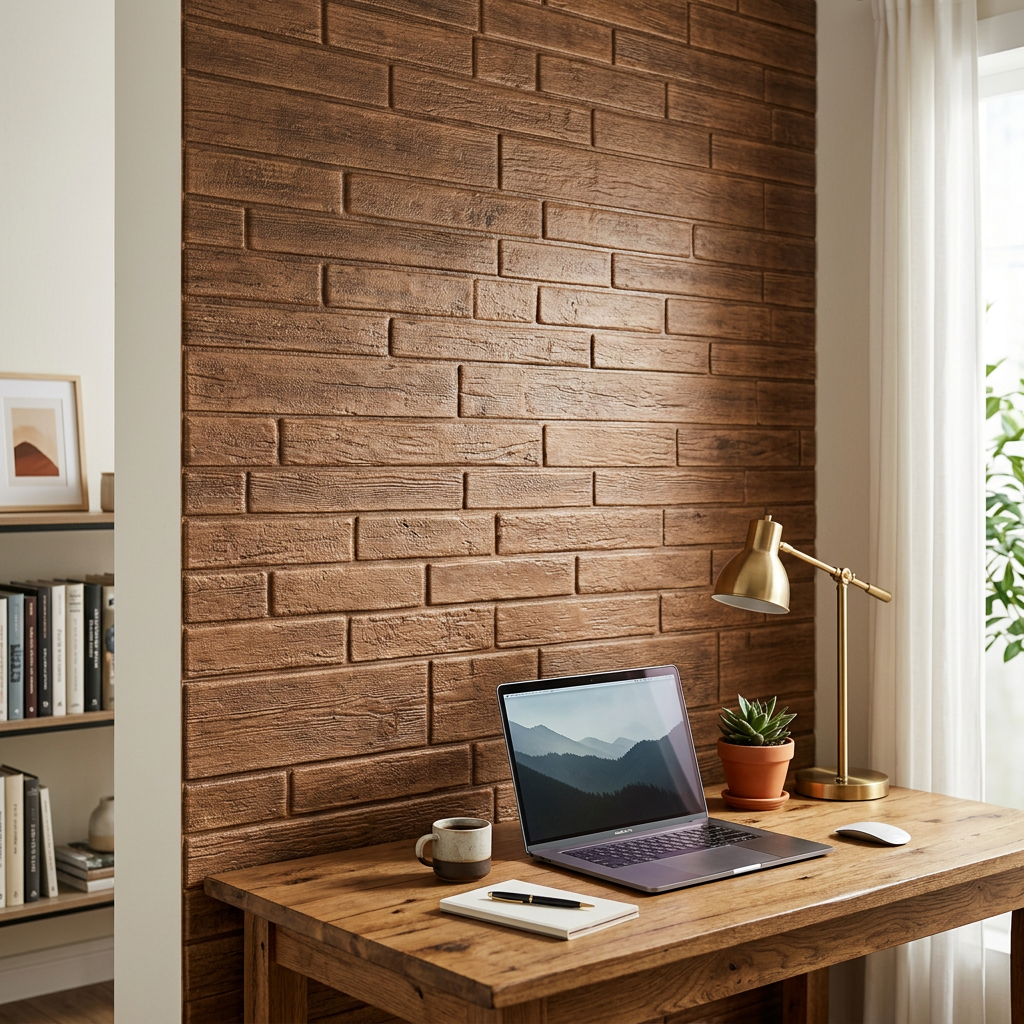 R179-2-20 Панель стінова у рулоні 3D 700х19600х2мм Коричневий SW-00002280: легке та швидке оновлення інтер'єру