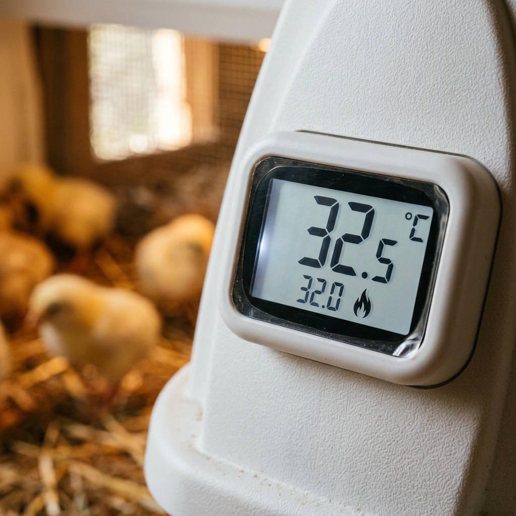 Брудер Квочка БР-100 з цифровим терморегулятором для безпечного вирощування молодняка птиці