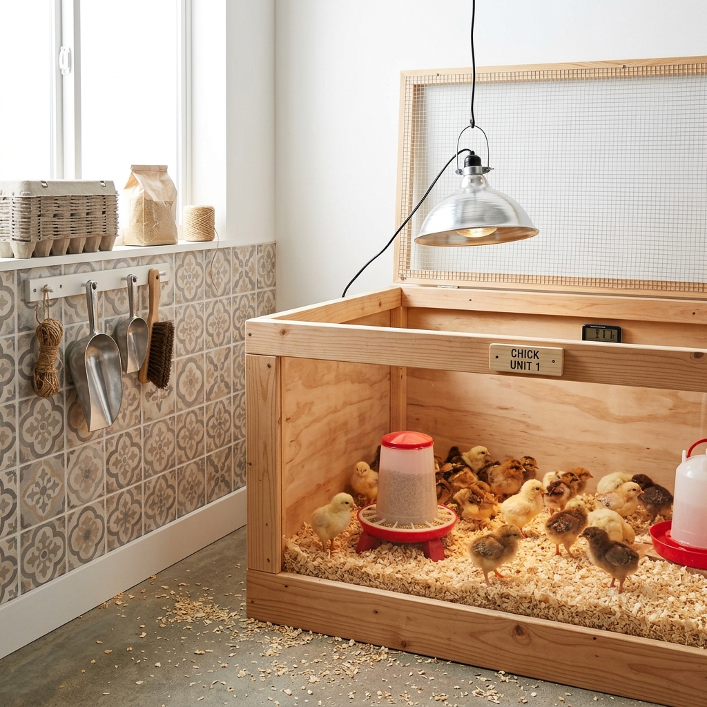 Брудер Квочка БР-100 з цифровим терморегулятором для безпечного вирощування молодняка птиці