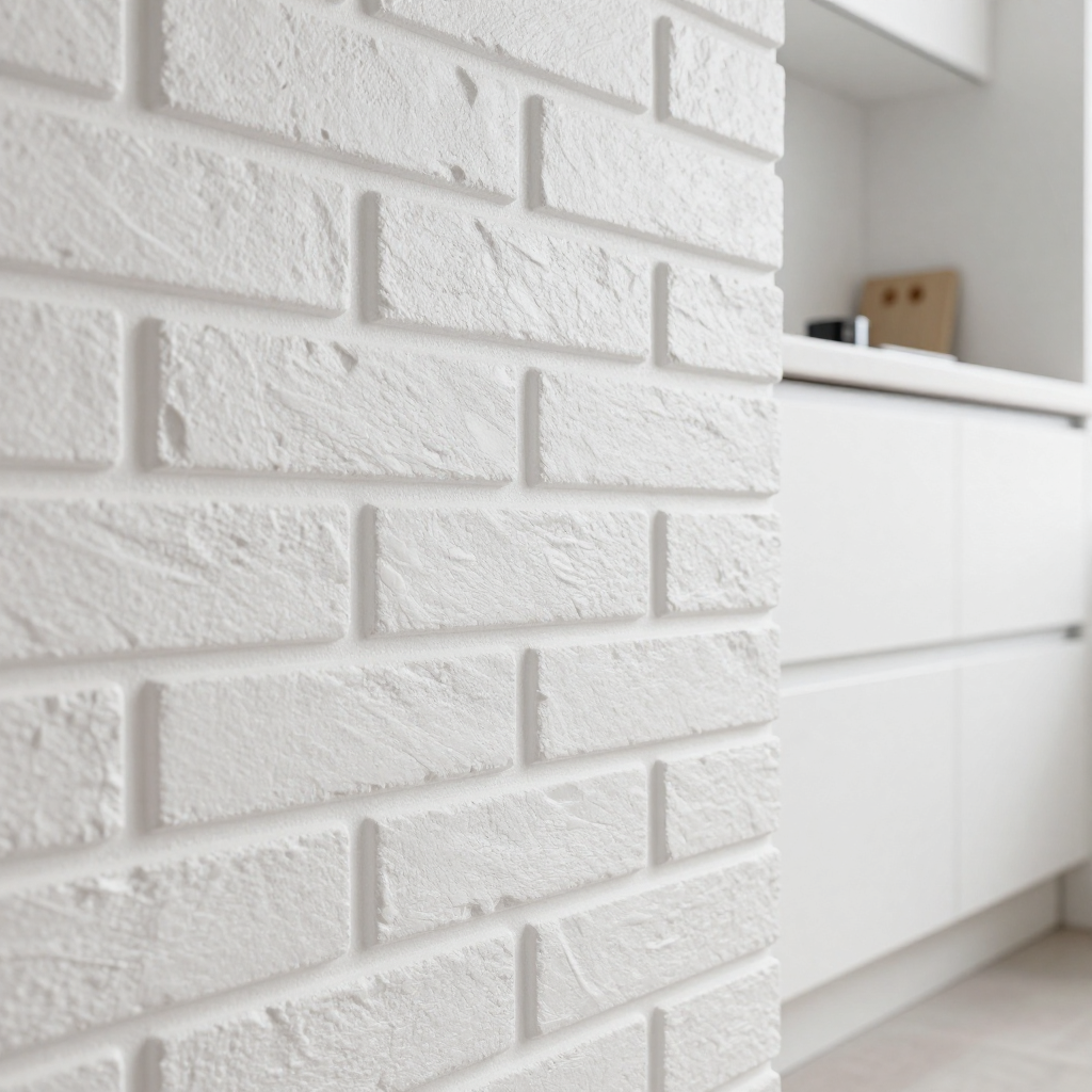 R001-2-20 Панель стінова в рулоні 3D 700х19600х2мм Біла Цегла SW-00002277: ідеальне рішення для декорування стіни