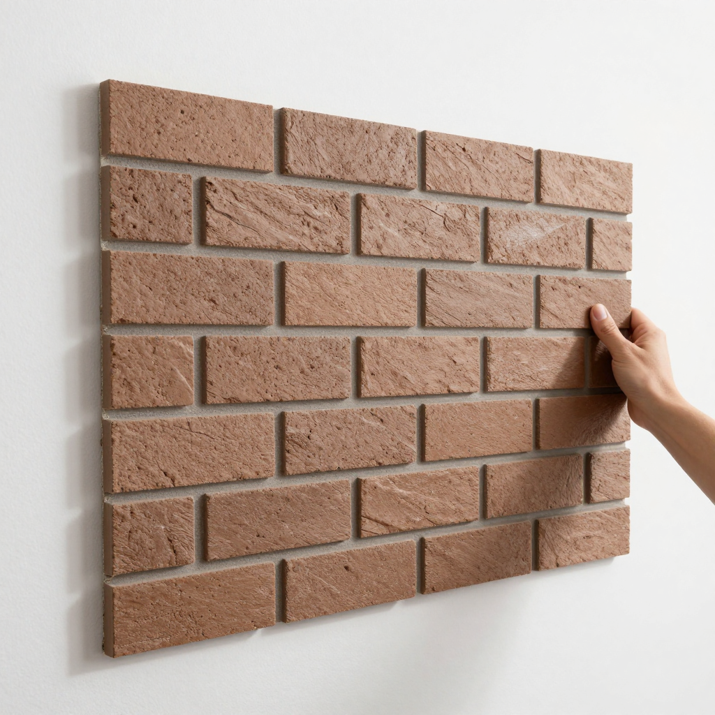 179-3 панель стінова 3D 700х770х3 мм коричневий (цегла): стильний вибір для вашого інтерʼєру