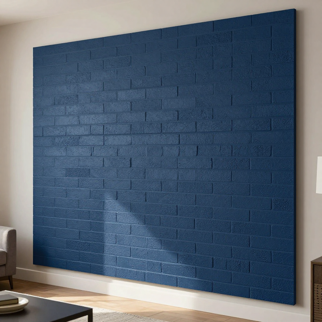Декоративна 3D панель самоклейка «Глибоке море (цегла)»: стильний дизайн та легкість монтажу
