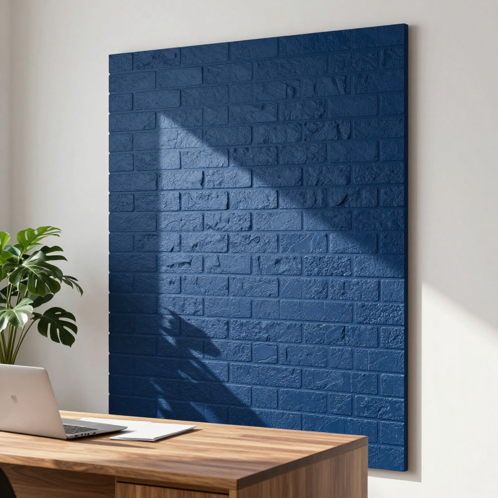 Декоративна 3D панель самоклейка «Глибоке море (цегла)»: стильний дизайн та легкість монтажу