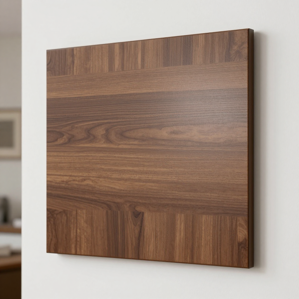 Покриття вінілове самоклеюче 3D рейки 600х600х2,8мм Тік горіховий — стильний вибір для сучасного інтер’єру