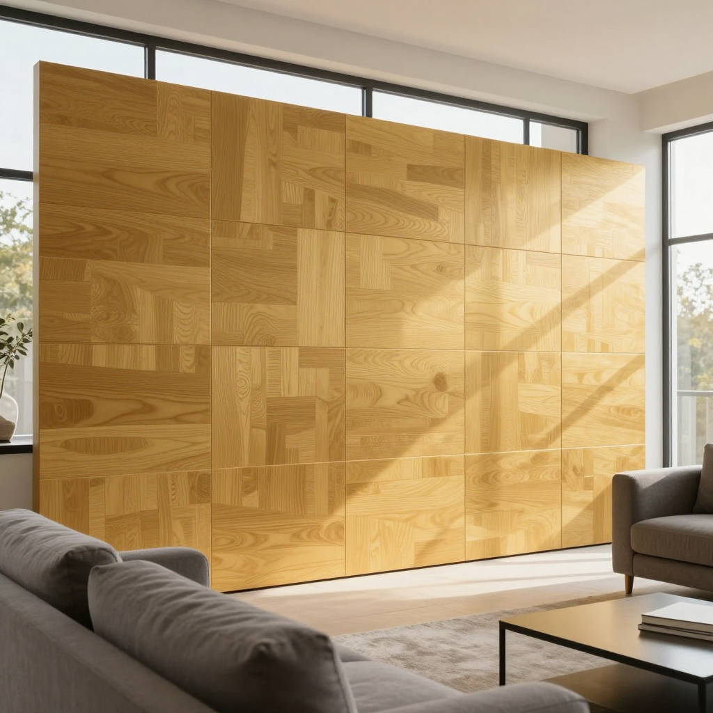 Самоклеюча декоративна 3D панель 700х700х6мм Золоте дерево — стильний акцент для будь-якого інтер’єру