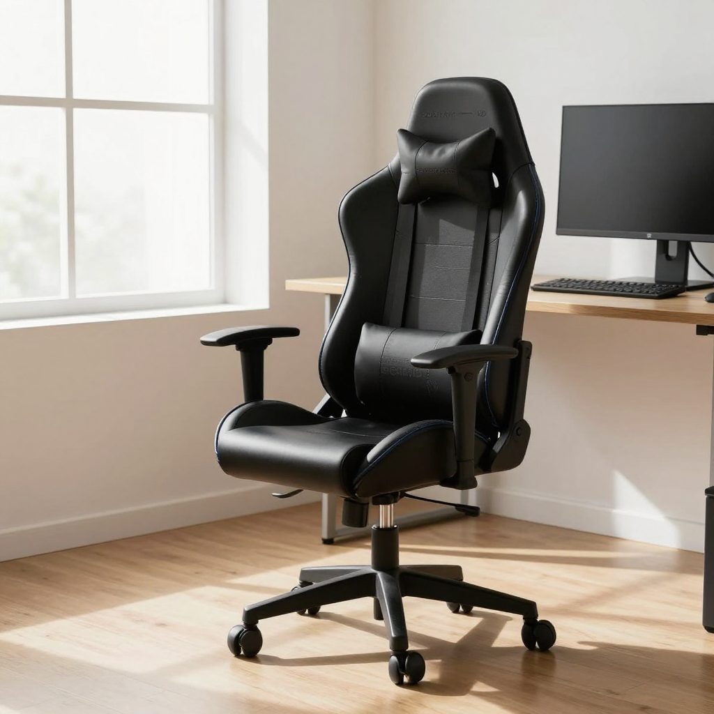 Комп'ютерне ігрове крісло SNAKE Premium Чорне: комфорт та функціональність для геймерів