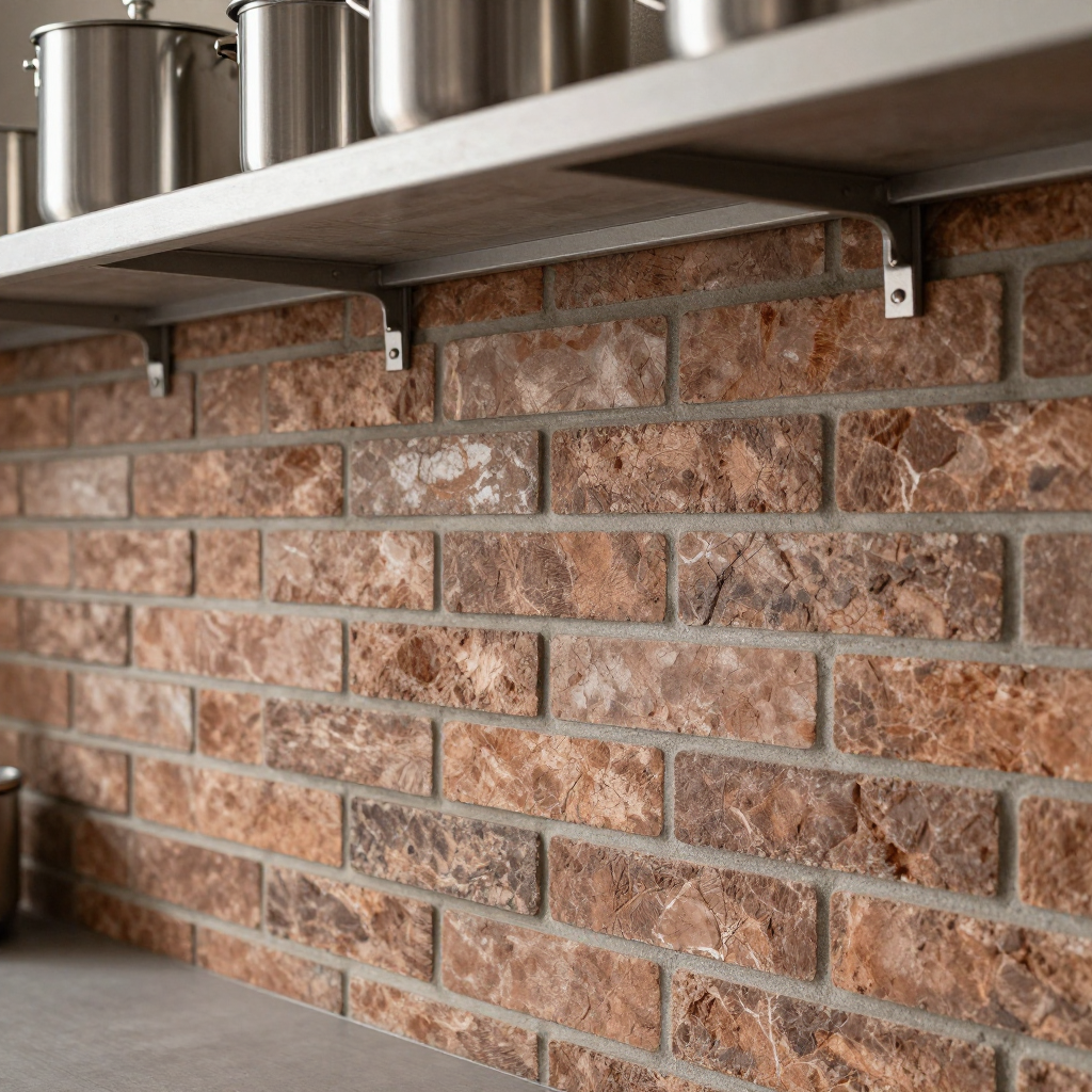 179-3 панель стінова 3D 700х770х3мм коричневий (цегла) — стиль і зручність в одному рішенні