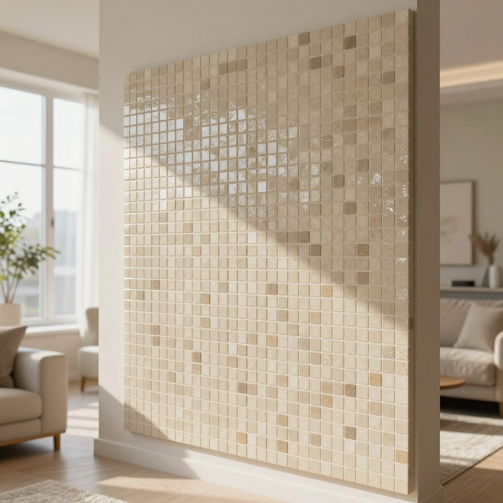 Панель стінова 3D Мозаїка бежева SW-00002011: стиль і практичність у кожному інтер'єрі