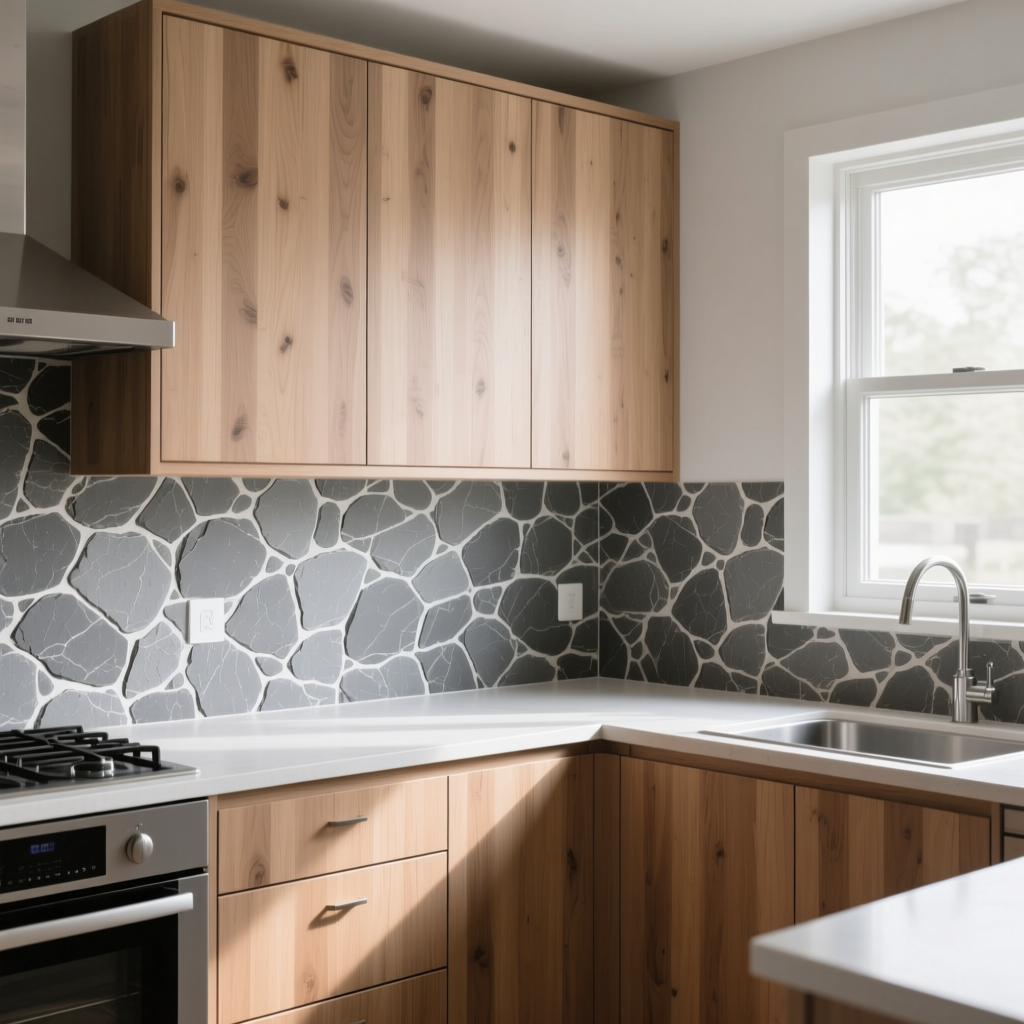 Самоклеюча плівка 0,45х10 м сірий камінь: стильний вигляд за один крок